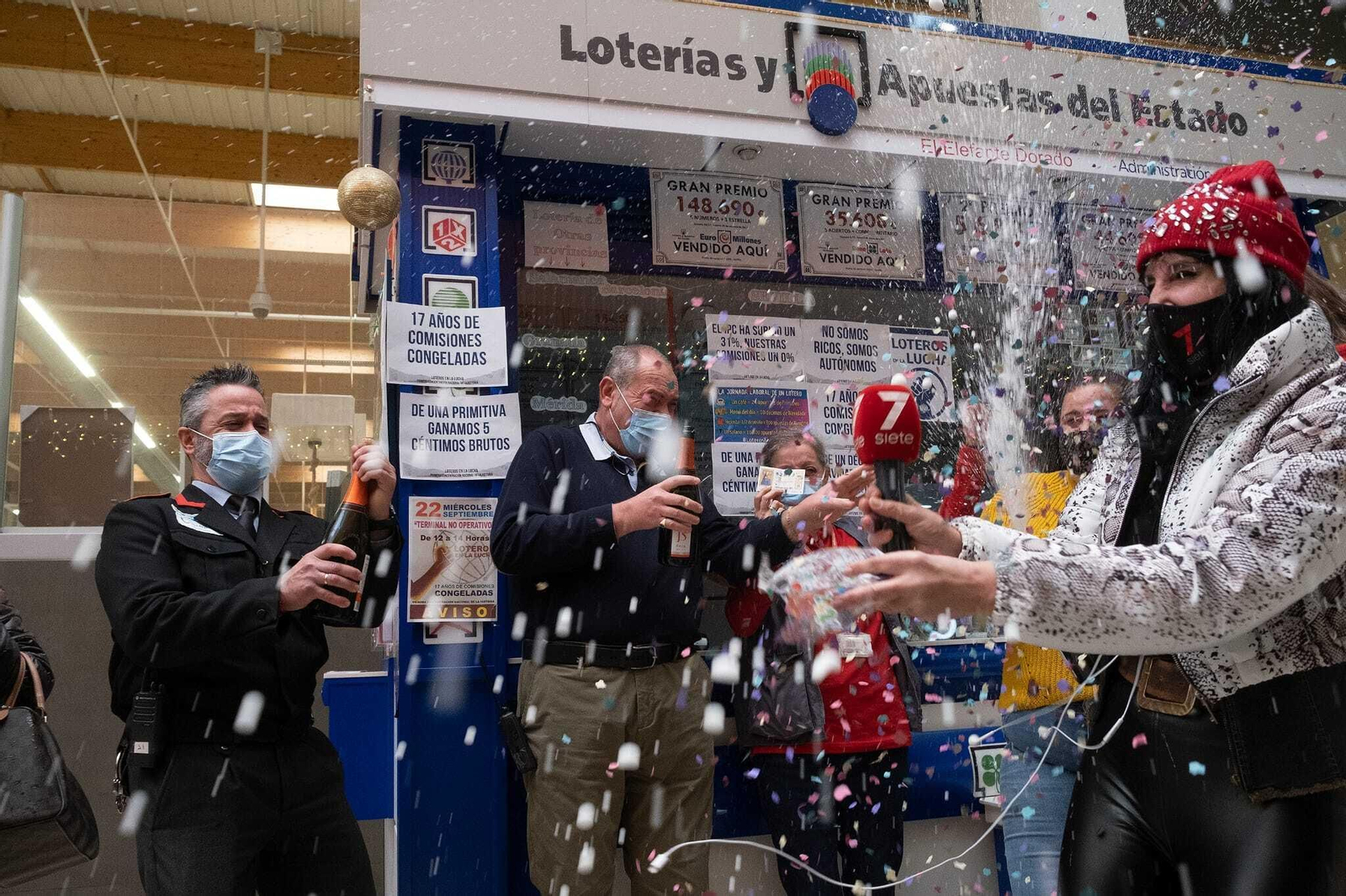 Celebración del segundo premio en años anteriores.