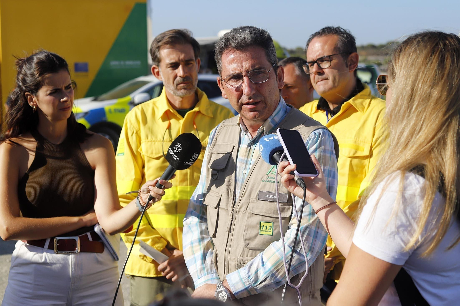 Imágenes de las zonas afectadas por los incendios de Almonte y Bonares