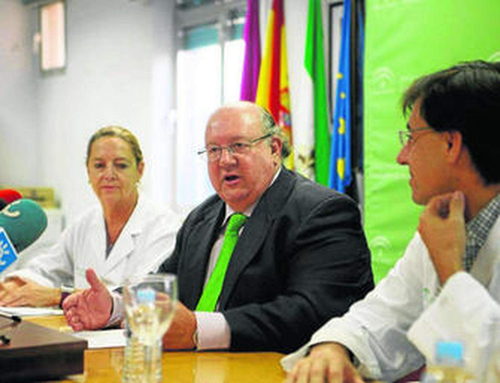 Pérez Rielo y Antonio Jiménez, ayer, durante la conferencia de prensa.