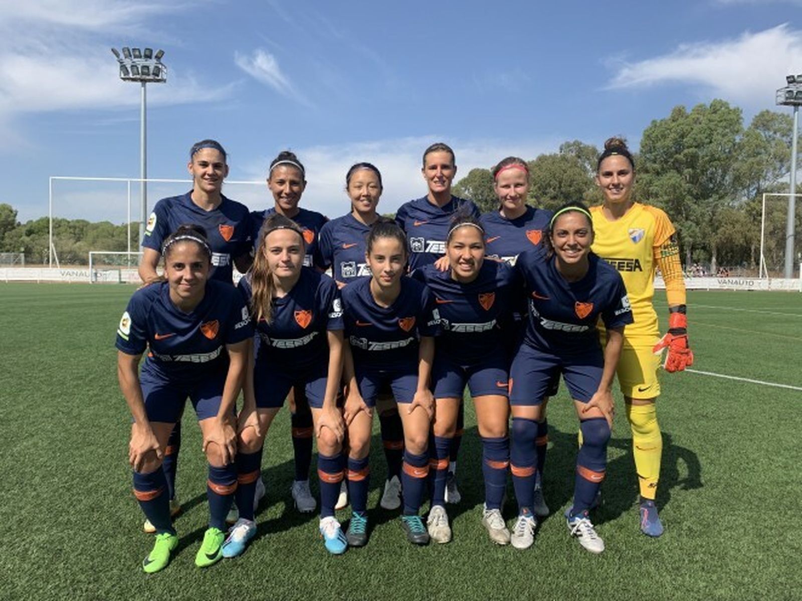 El once del Málaga CF ante el Betis.