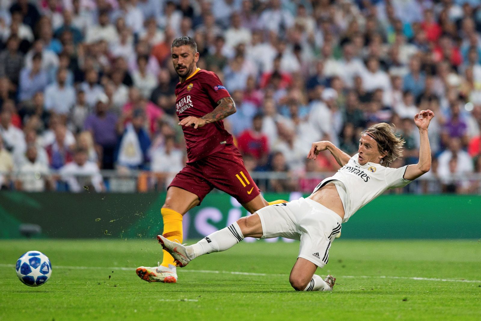 El Real Madrid-Roma, en imágenes