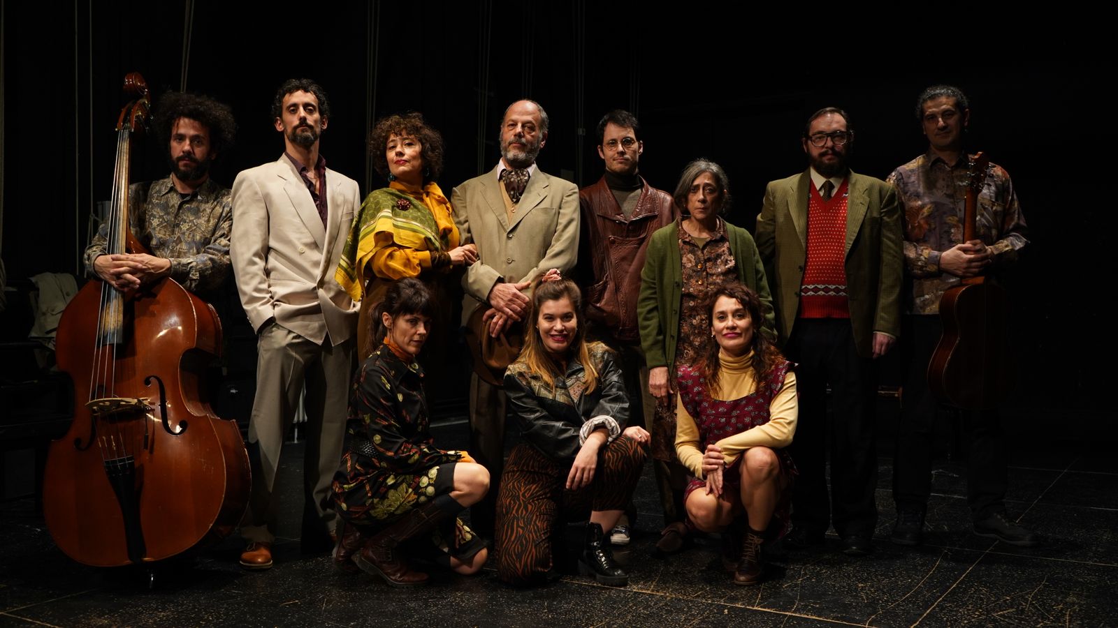El elenco al completo de ‘Los árboles (Un Chéjov andaluz)’, de la compañía Teatro Resistente.