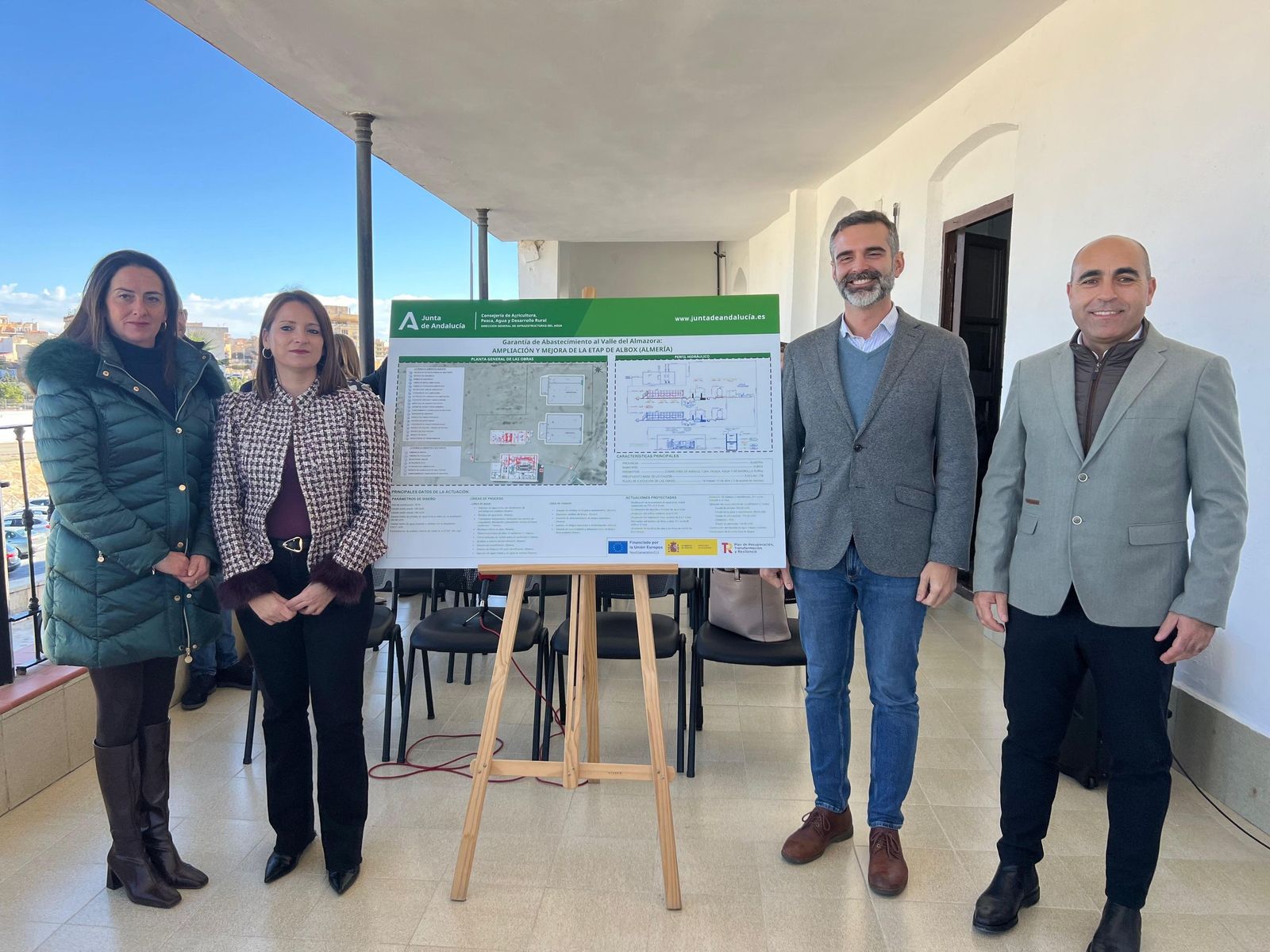 El consejero Ramón Fernández - Pacheco visita Albox.