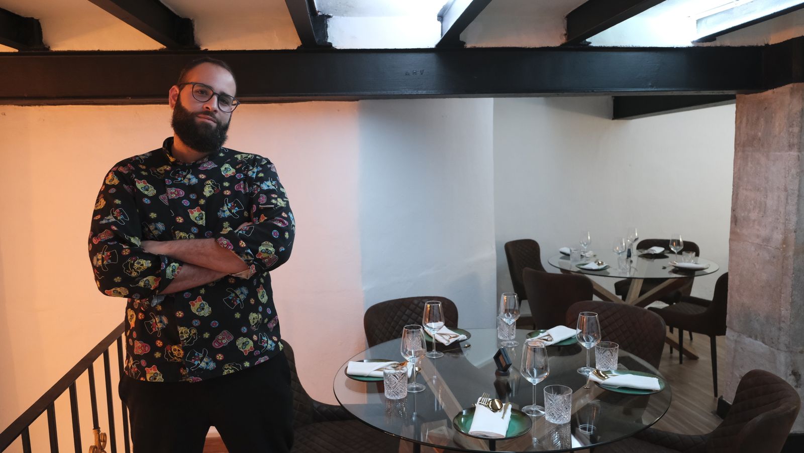 Ginés Peregrín en su restaurante.