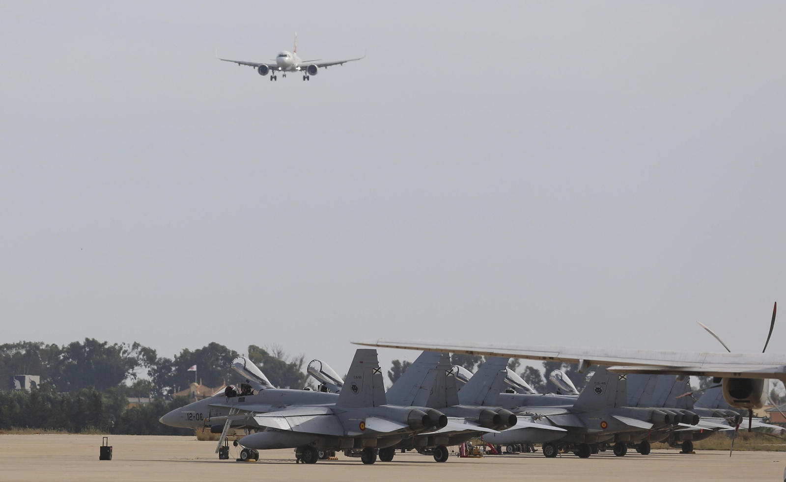 Las fotos de los cazas del Ejército del Aire en Málaga