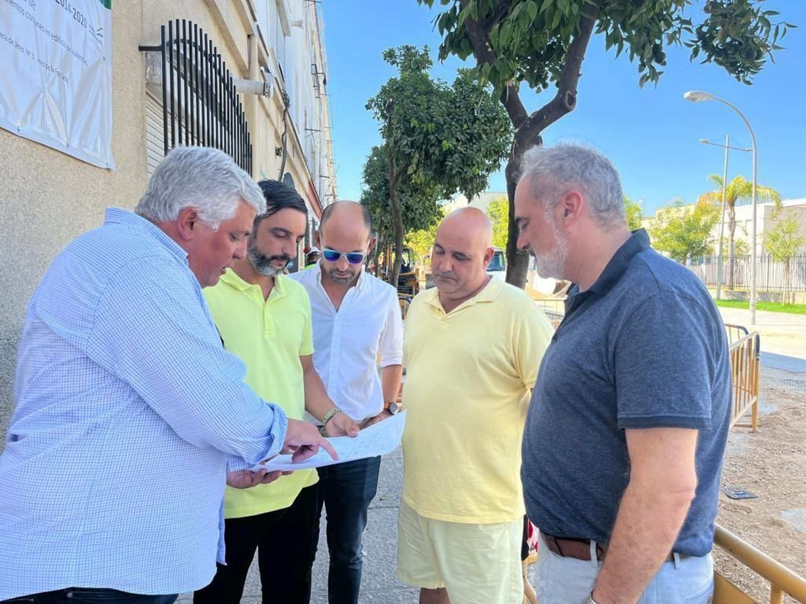 Díaz supervisa las obras en La Asunción.