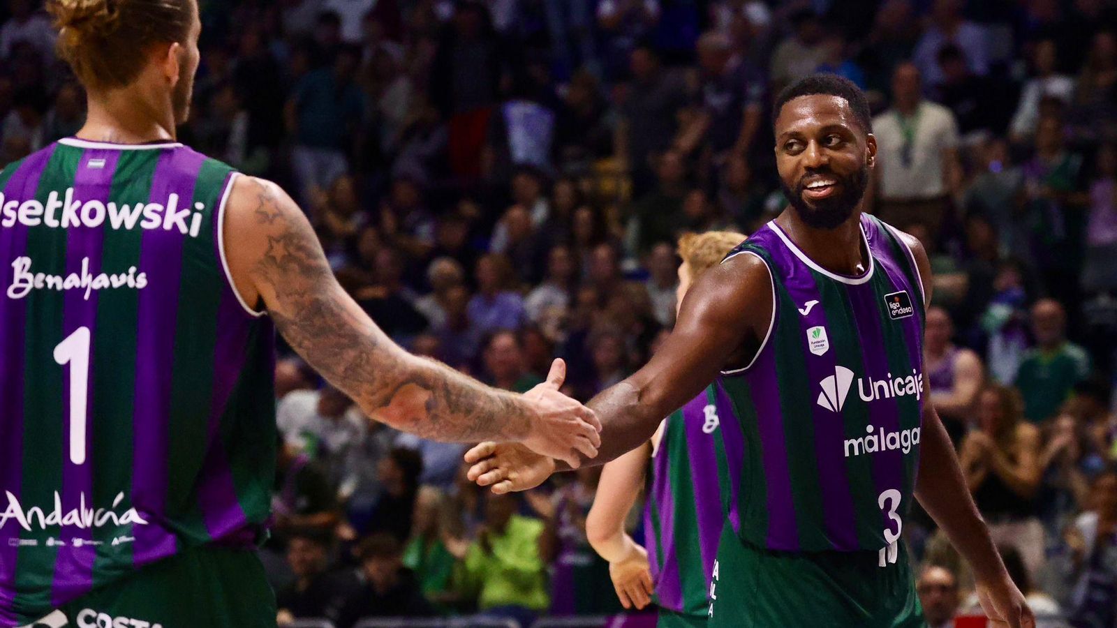 El Unicaja-La Laguna Tenerife, en fotos