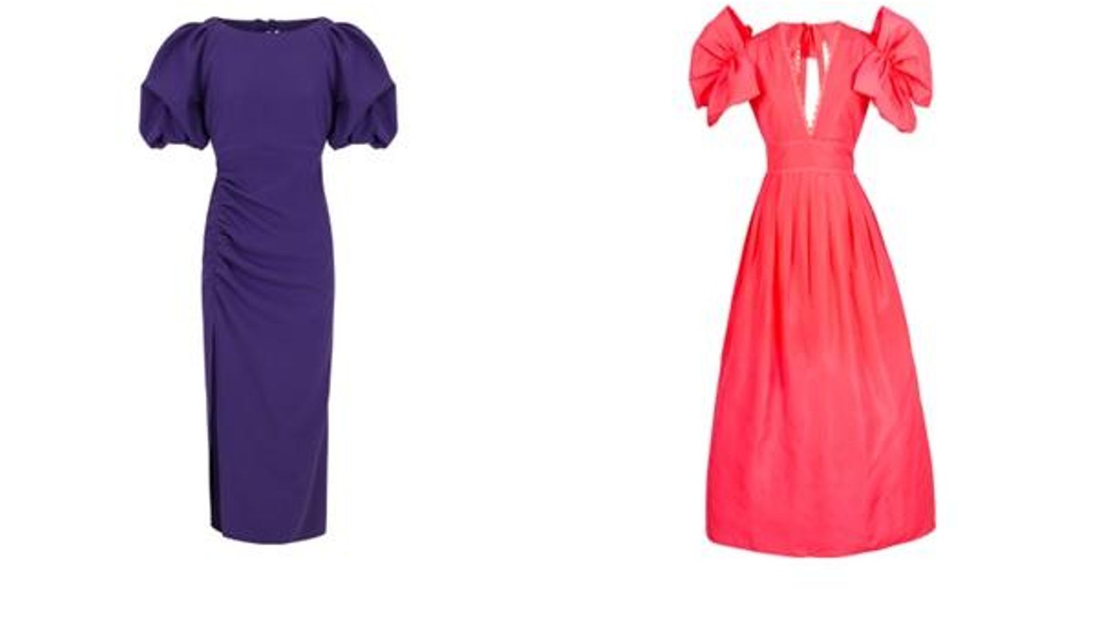 Diseños con mangas abullonadas.