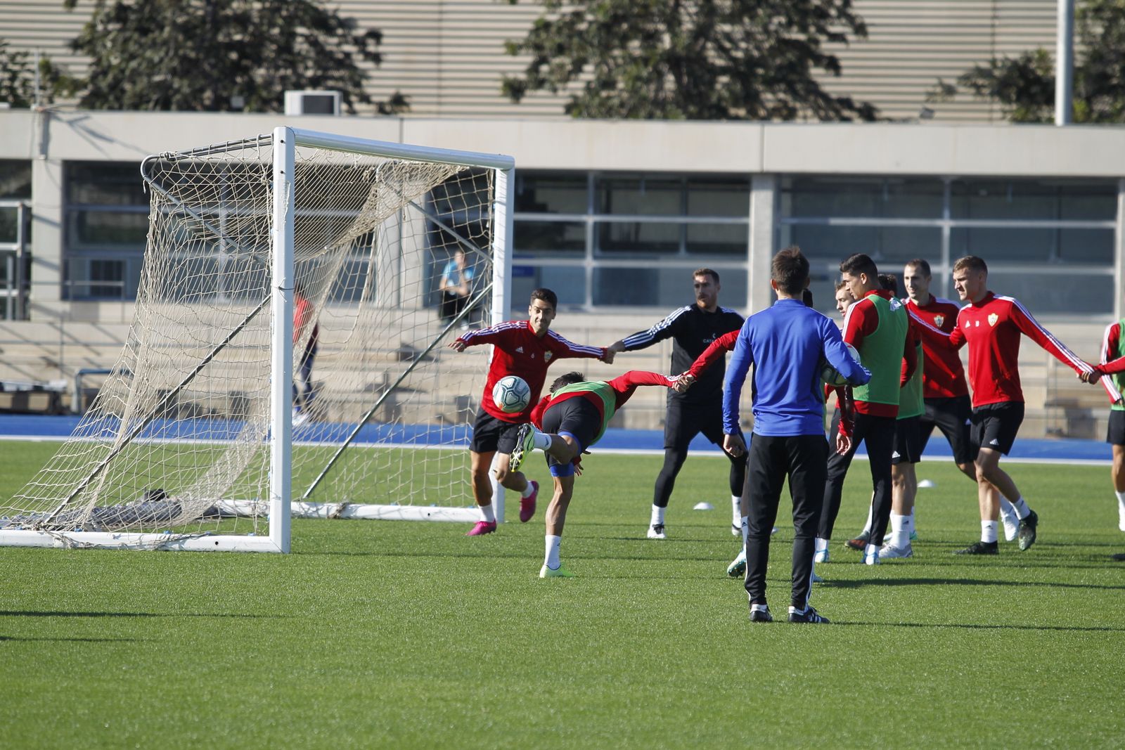 Fotogalería del entrenamiento del Almería previa al partido ante el Numancia