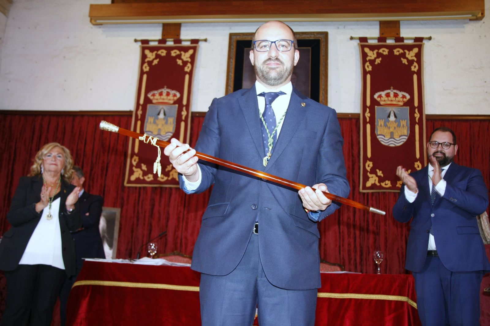 El alcalde, Germán Beardo, en el pleno de investidura celebrado el pasado 15 de junio.