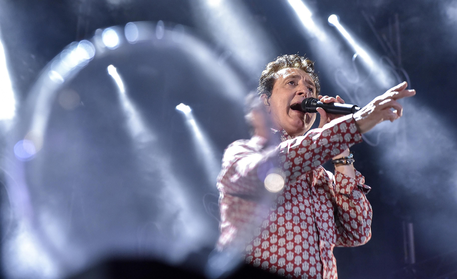 El cantante Manolo García en el concierto que ofreció el pasado año en Sevilla.