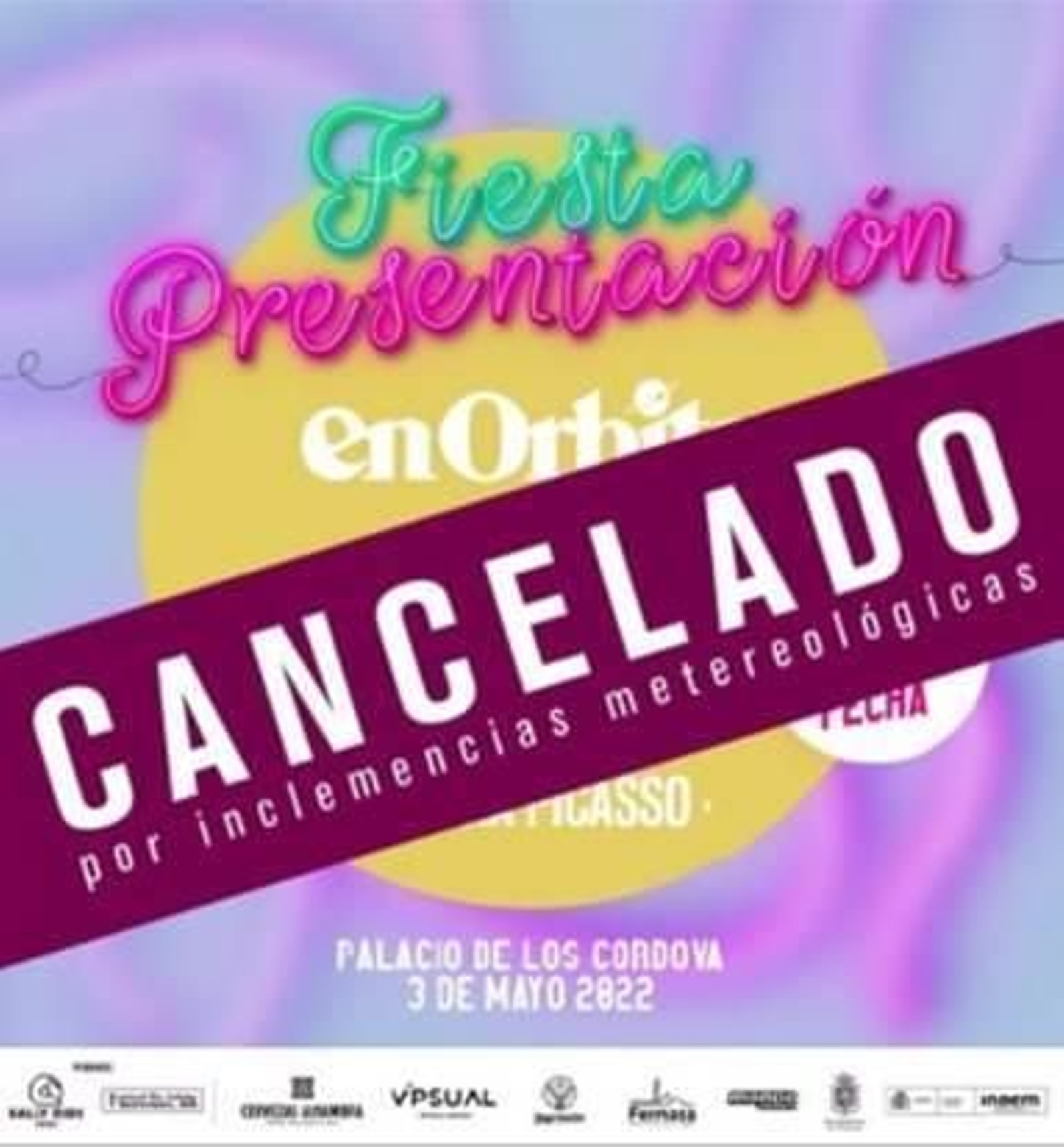La lluvia obliga a cancelar la fiesta de presentación del En Órbita
