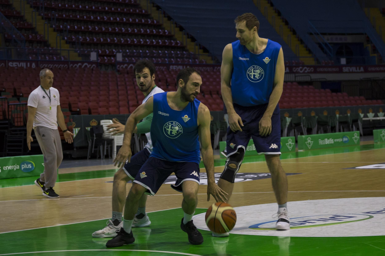 Dani Rodríguez, durante un entrenamiento en San Pablo.