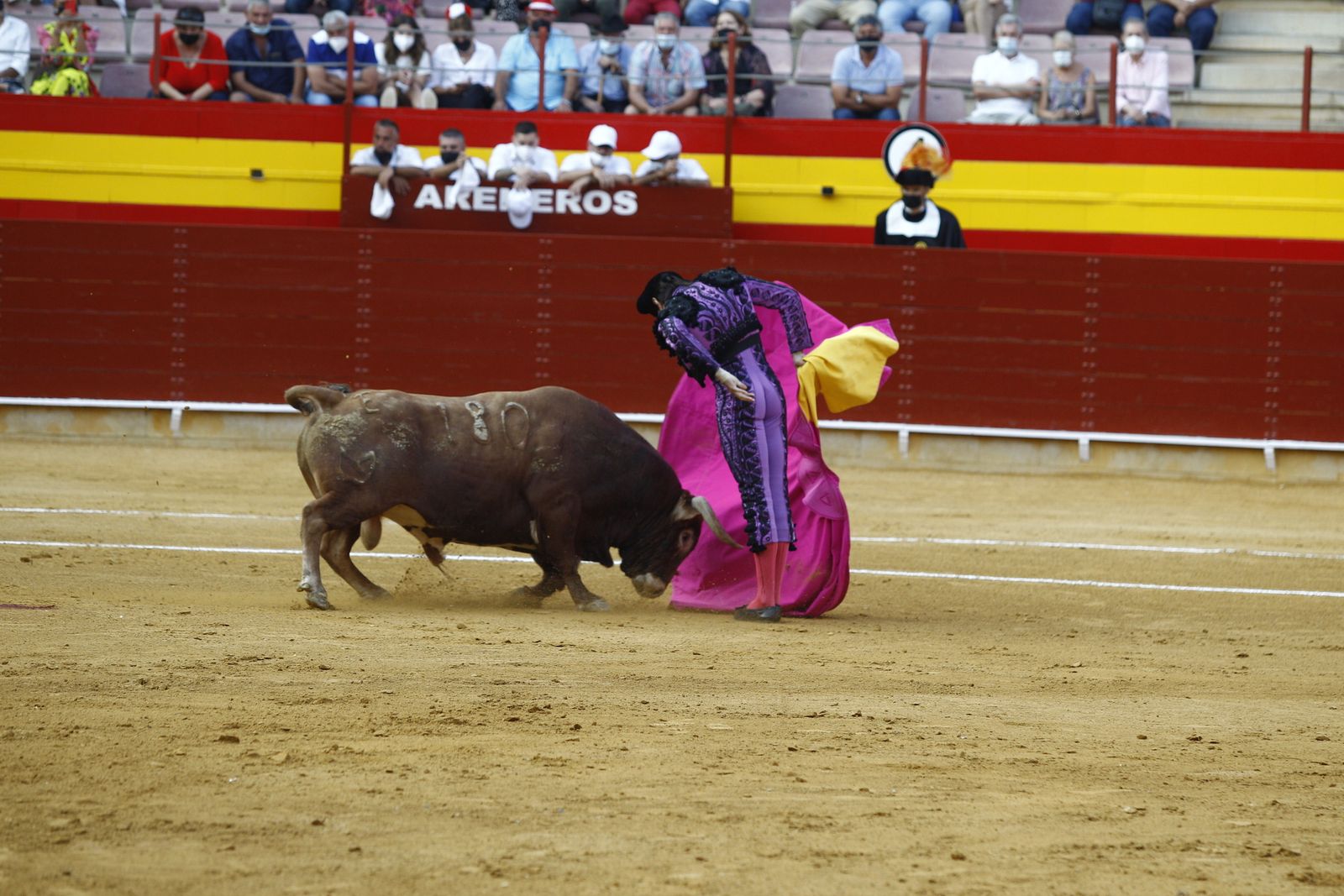 Fotogalería corrida de toros. Cayetano Rivera, Paco Ureña y Roca Rey. Roquetas de Mar.
