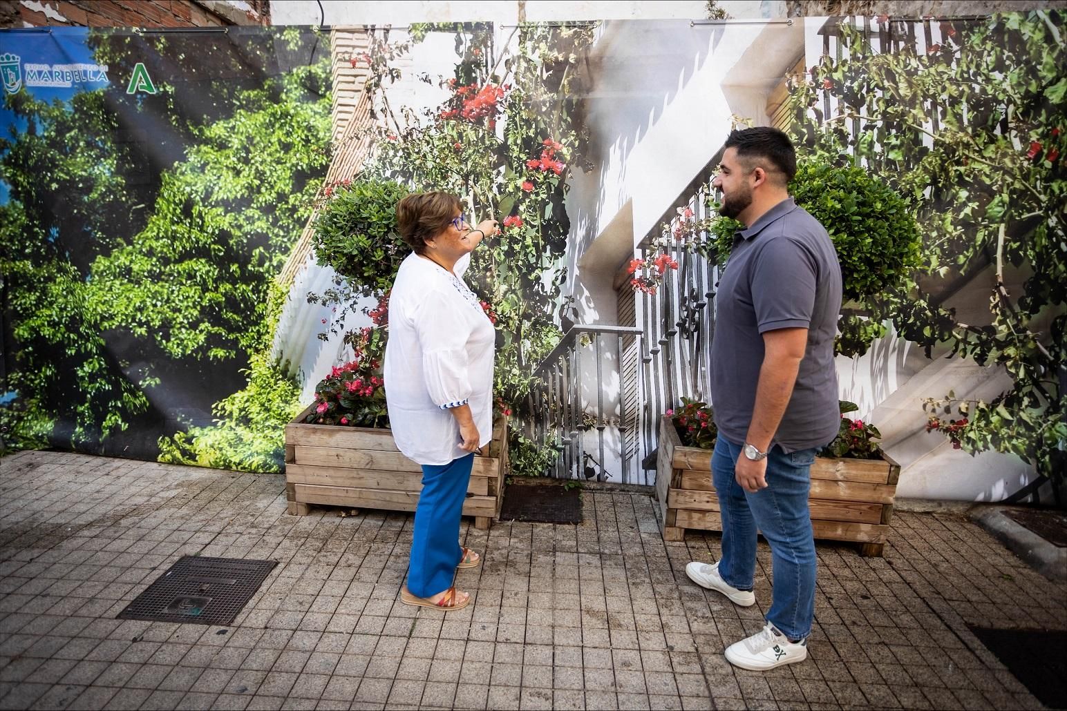 Marbella mejorará la imagen del Casco Antiguo con lonas decorativas