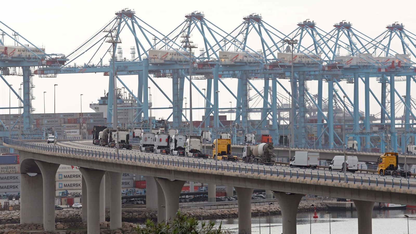 Fotos de la marcha de camiones en el Campo de Gibraltar