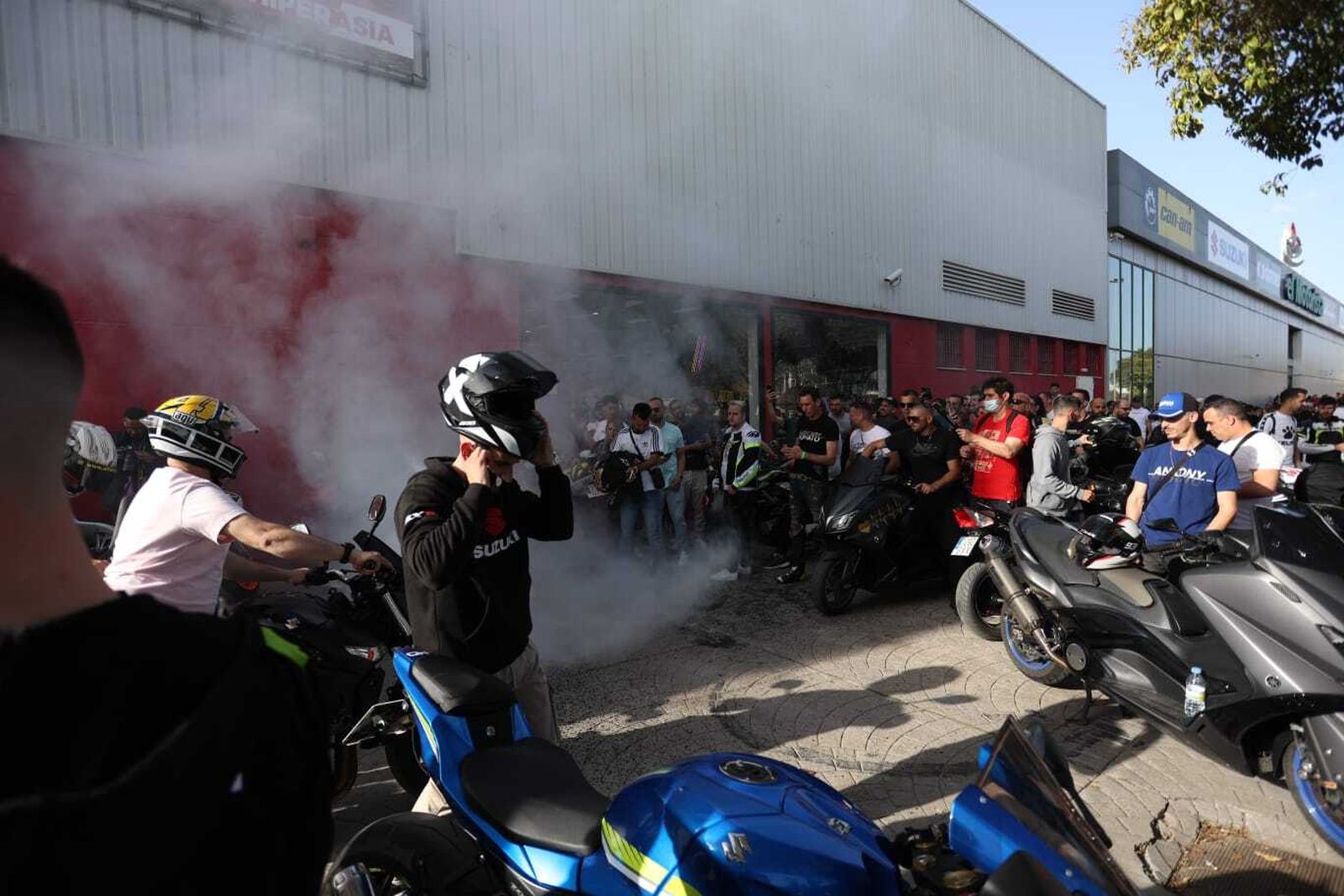 Ambiente motero del viernes del Gran Premio de MotoGP en Jerez