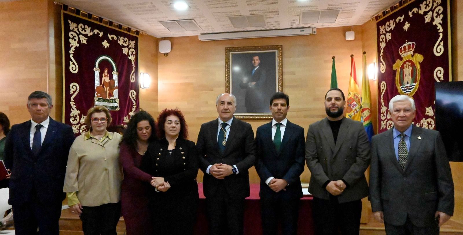 De izquierda a derecha: José Manuel Tejedor, María Granados, Ana Tadeo, Chelo Bóveda, José Ignacio Landaluce, Francisco de Asís Iglesias, Kuny Muñoz y Antonio López Canales.