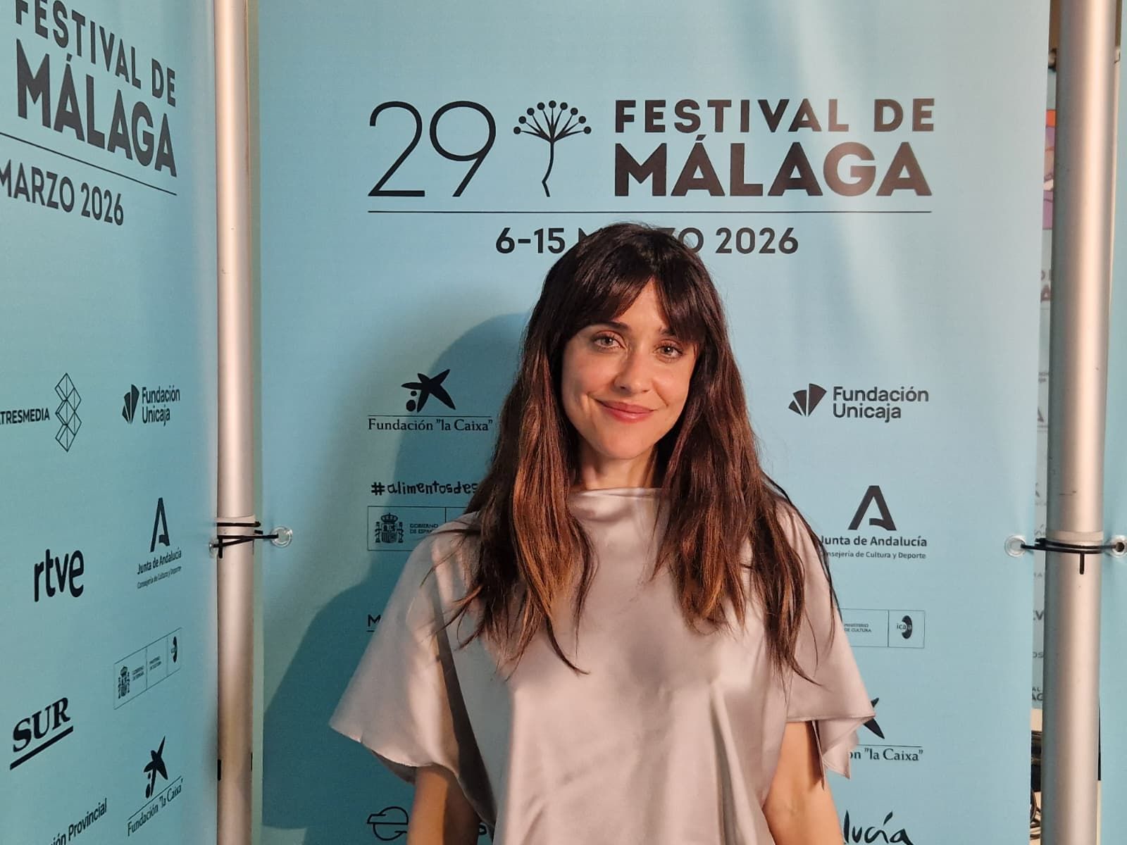 Macarena García presenta la película 'Un hijo' en el Festival de Málaga.