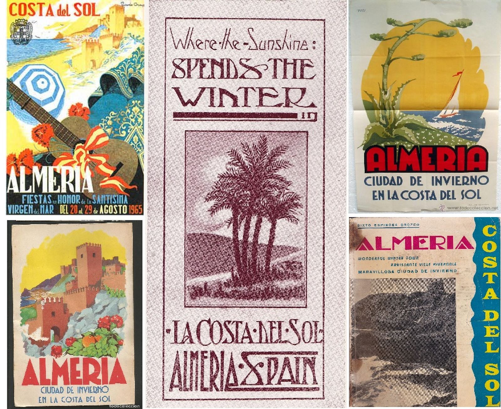 Carteles de Almería con el lema Costa del Sol