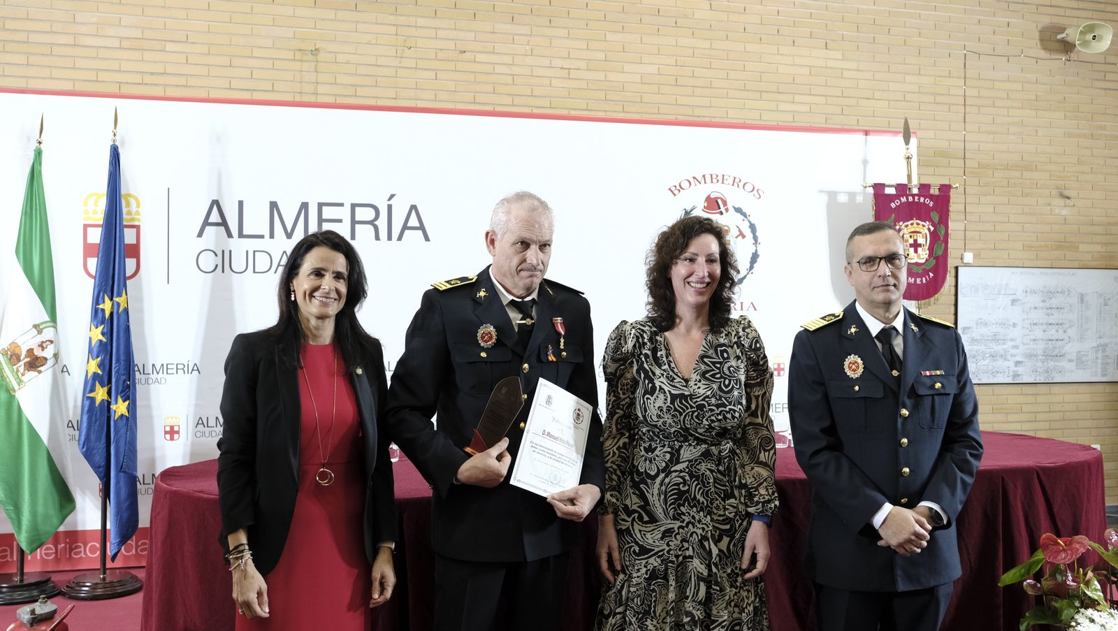 Imágenes del acto del patrón de los bomberos, San Juan de Dios. Almería