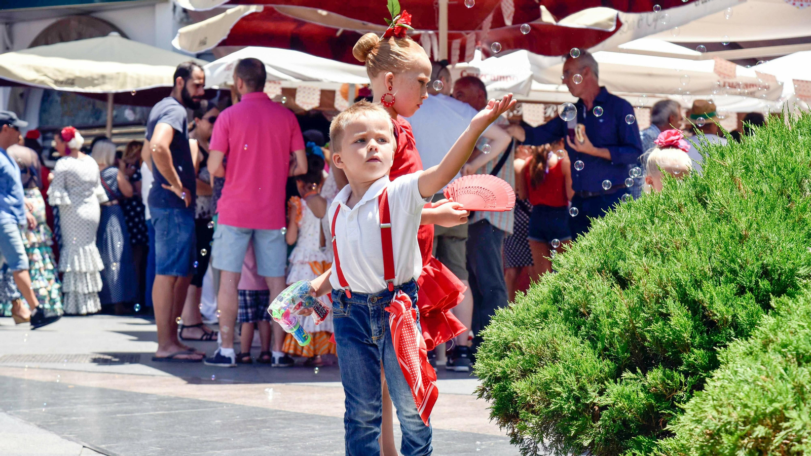 Domingo rociero de  la Linea de la Concepción en imagenes