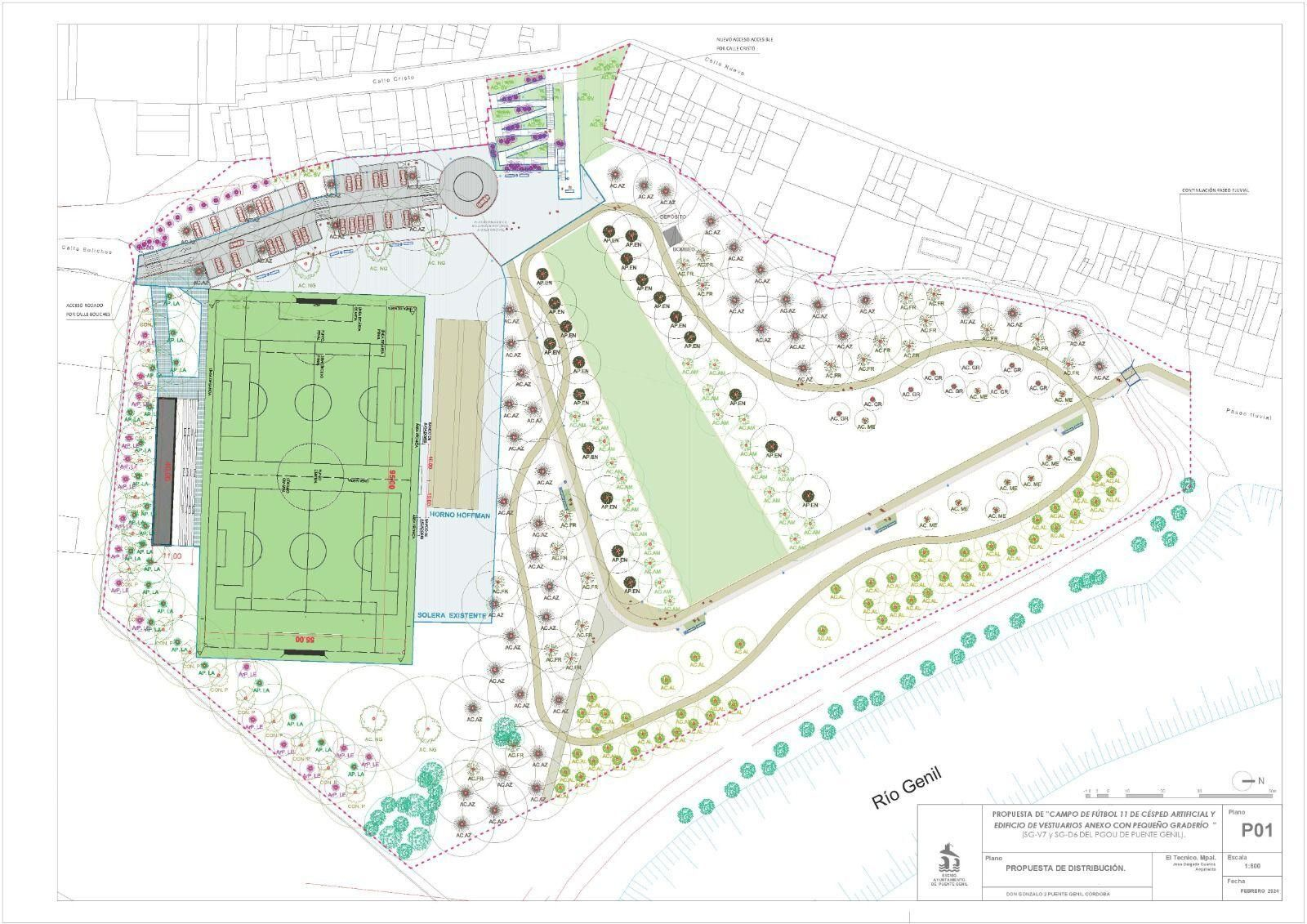 Proyecto del campo de fútbol de Miragenil.