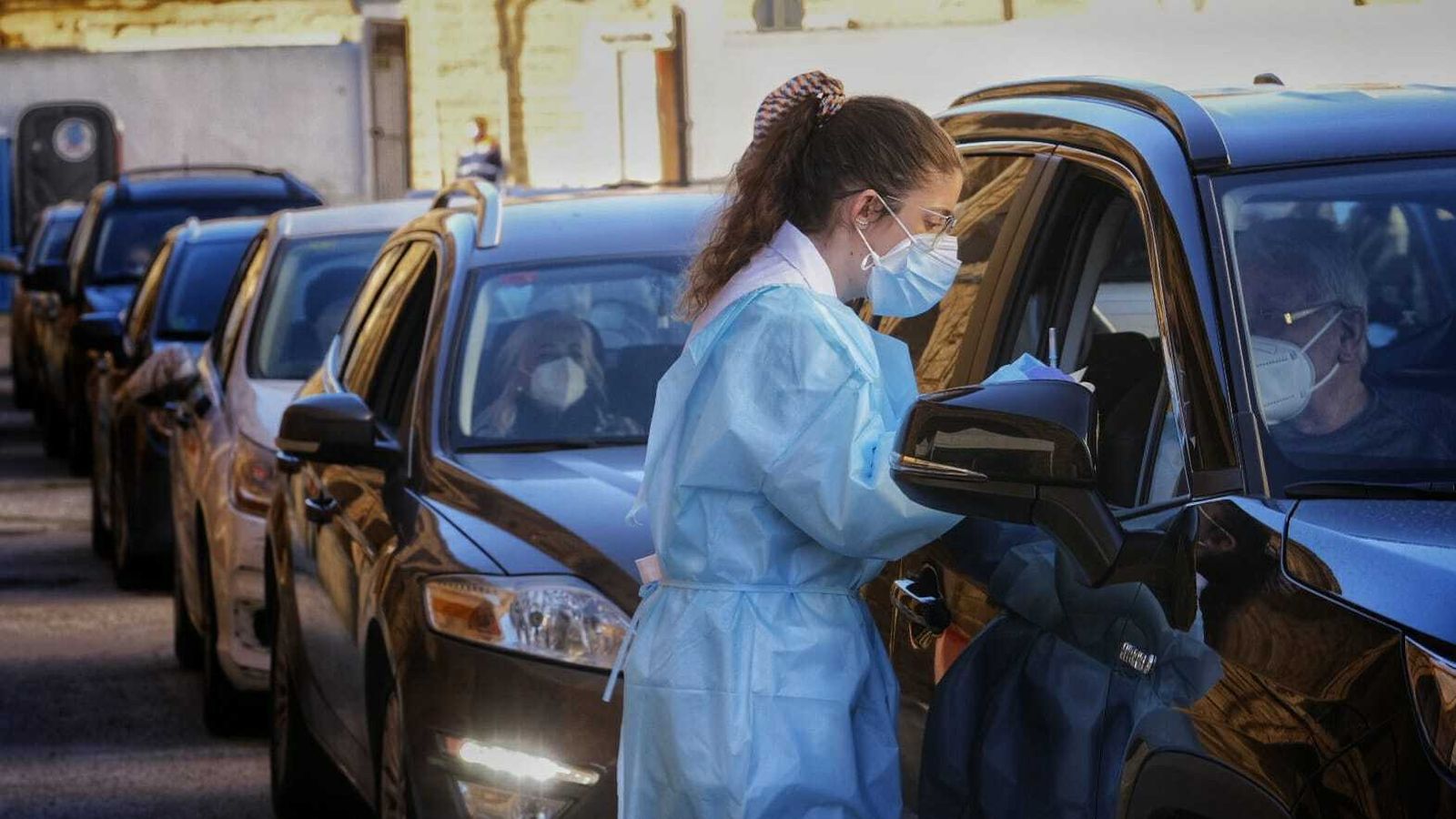 Imagen del proceso de vacunación llevado  a cabo en Cádiz