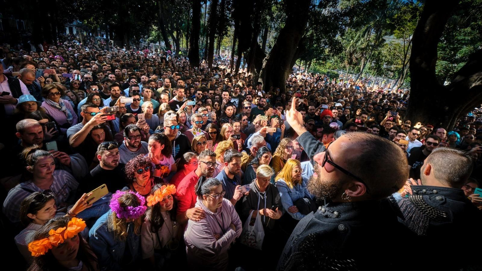 La plaza de Mina, abarrotada de público el año pasado.