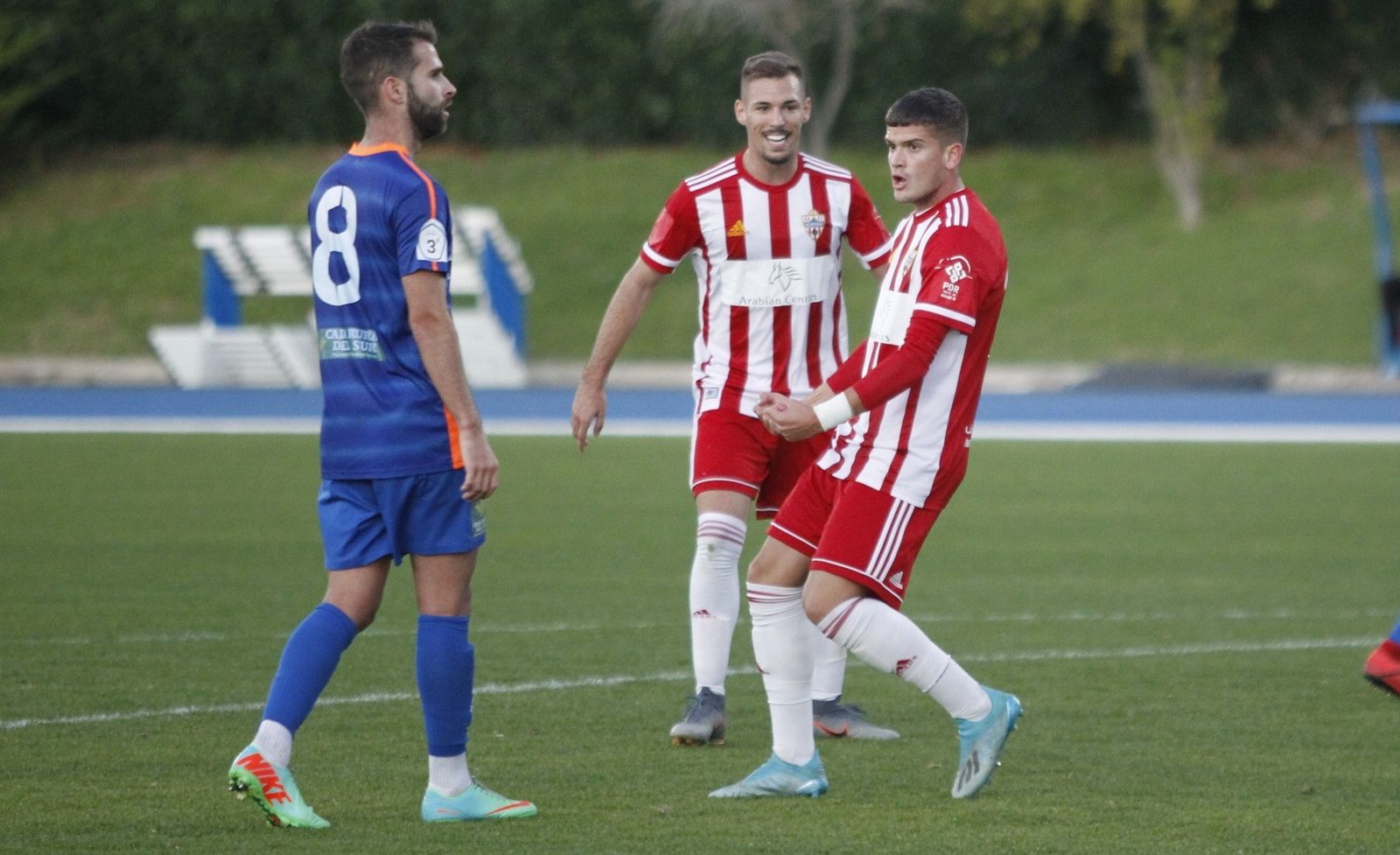 Nano y Rubén Enri, jugadores de la UD Almería B.
