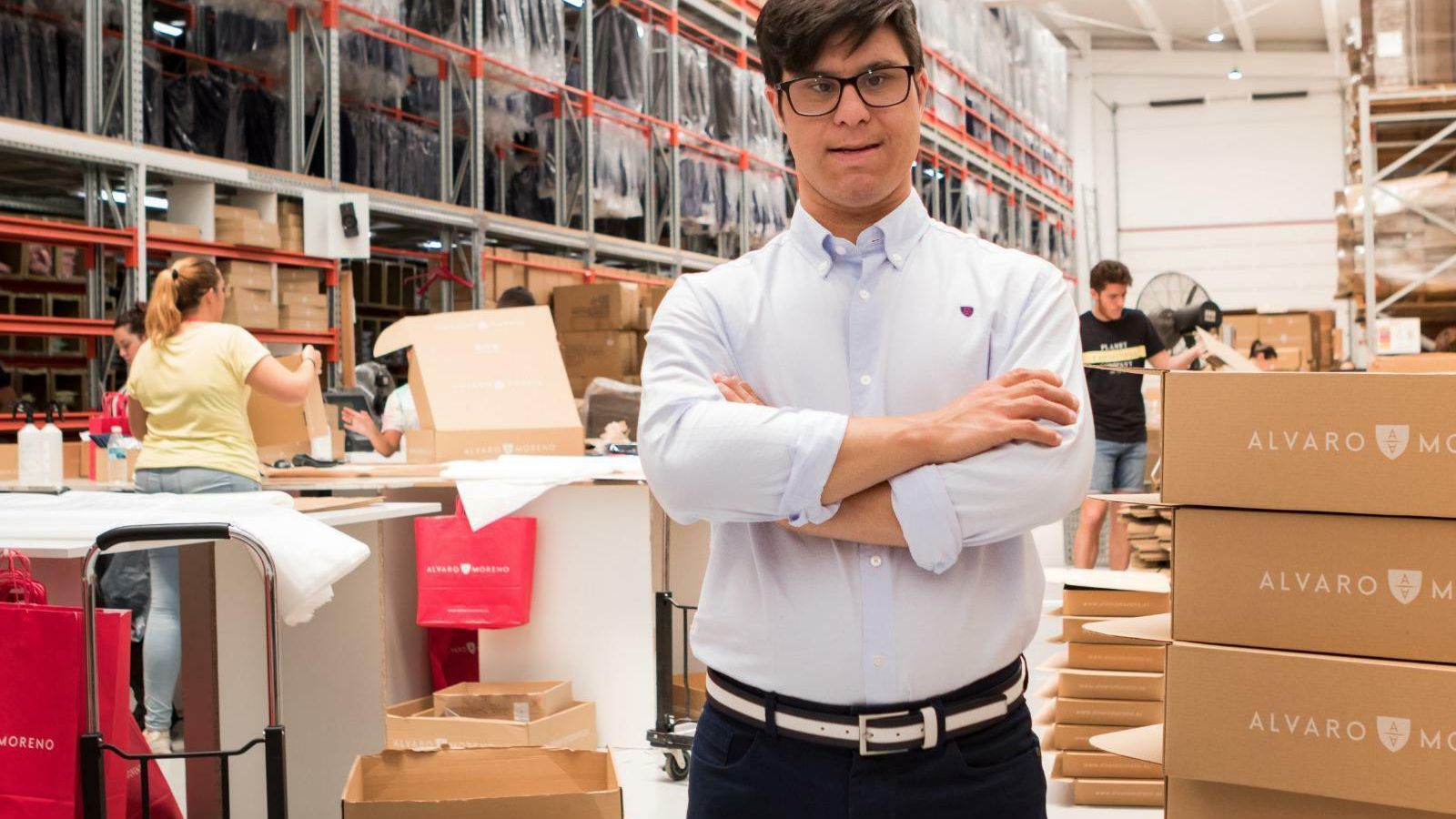 José Ignacio Hidalgo en las instalaciones de la nueva tienda de Álvaro Moreno