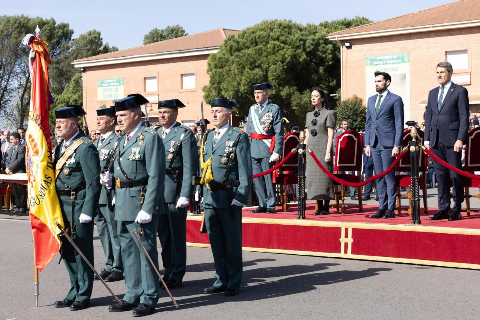 Acto de jura de bandera de la 130ª promoción de guardias civiles de la Academia de Baeza