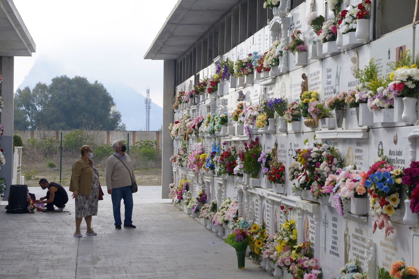 Fotos del cementario de La Línea en el día de los  difuntos