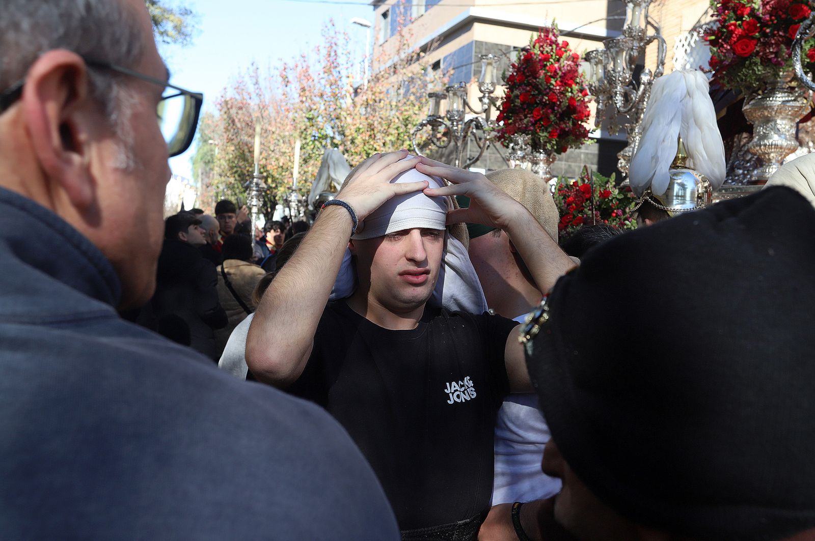 Imágenes de la procesión de San Sebastián en Huelva