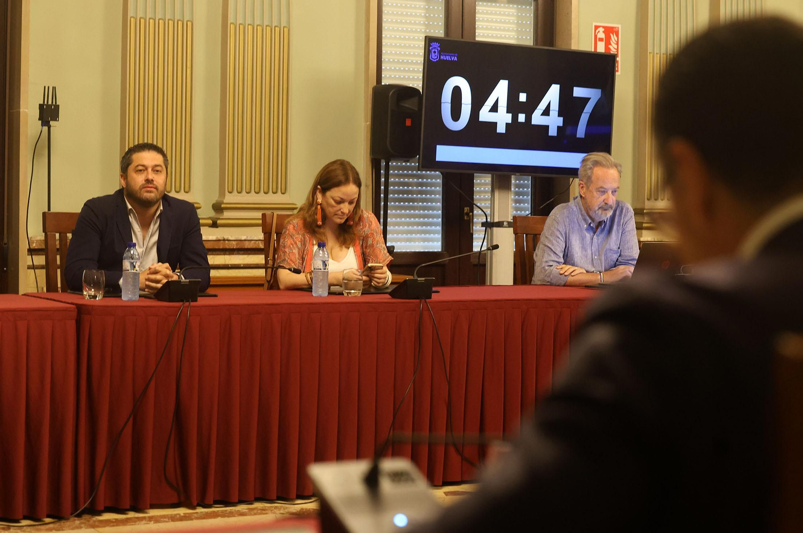 Imágenes del pleno extraordinario celebrado en el Ayuntamiento de Huelva