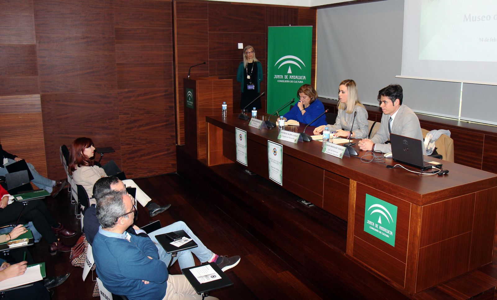Jornada de formación inaugurada ayer por Patricia Alba en el Museo de Málaga.