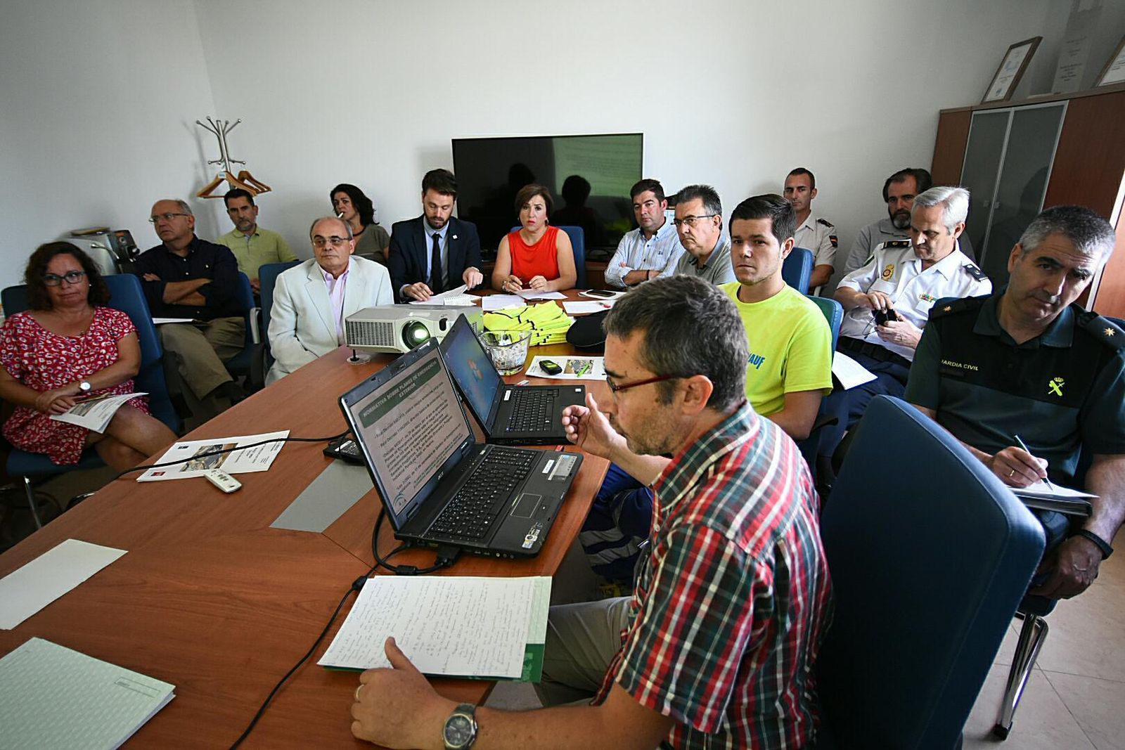 Comité del Plan de Emergencias de la fábrica de yeso alemana Knauf Gmbh.