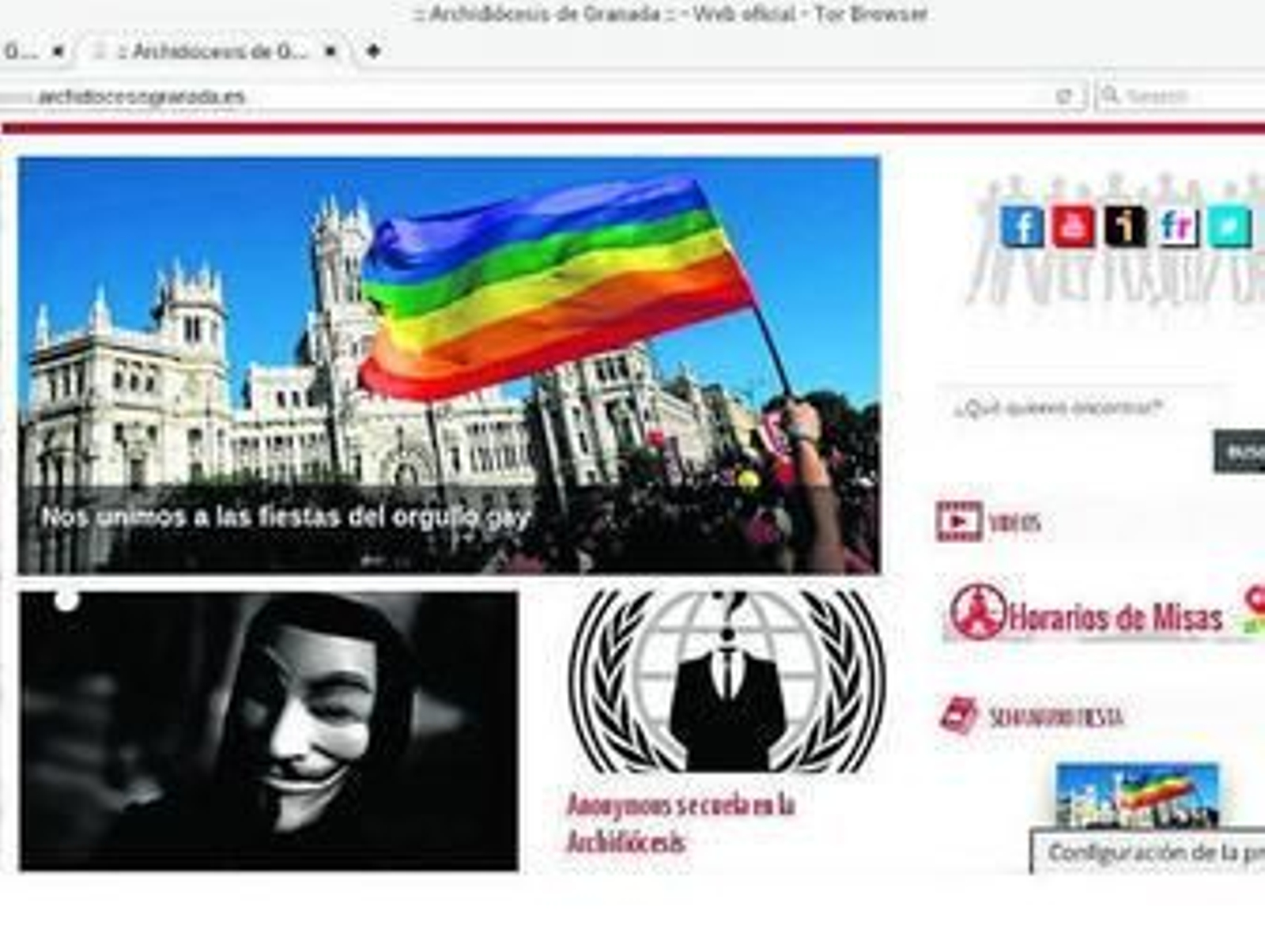 Imágenes que el grupo puso en la web de la Archidiócesis de Granada.