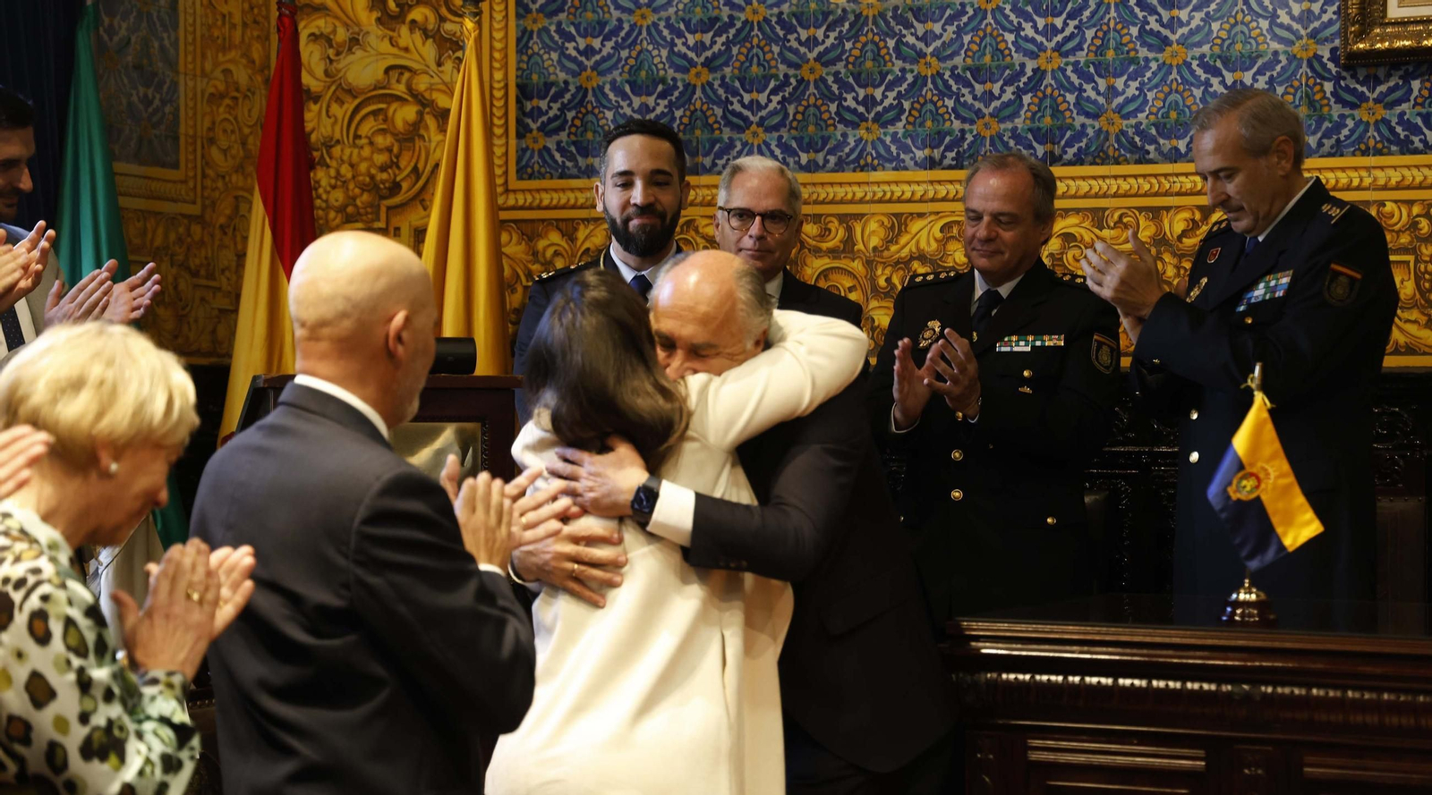 Las fotos del homenaje en Algeciras al inspector jefe de la Policía Nacional Francisco González Suárez