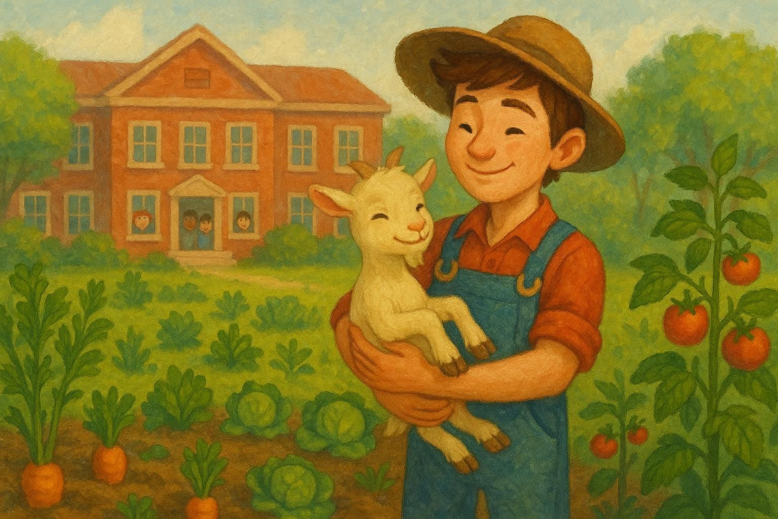 Ilustración de 'El chivito feliz'