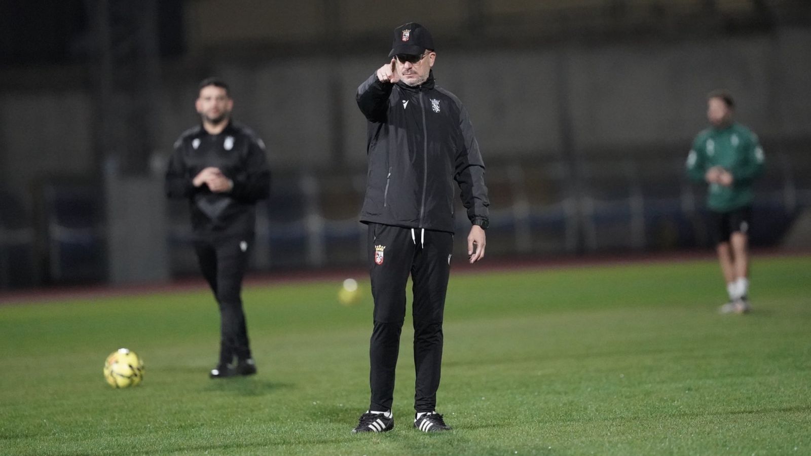 José Juan Romero, en uno de los entrenamientos del conjunto ceutí.