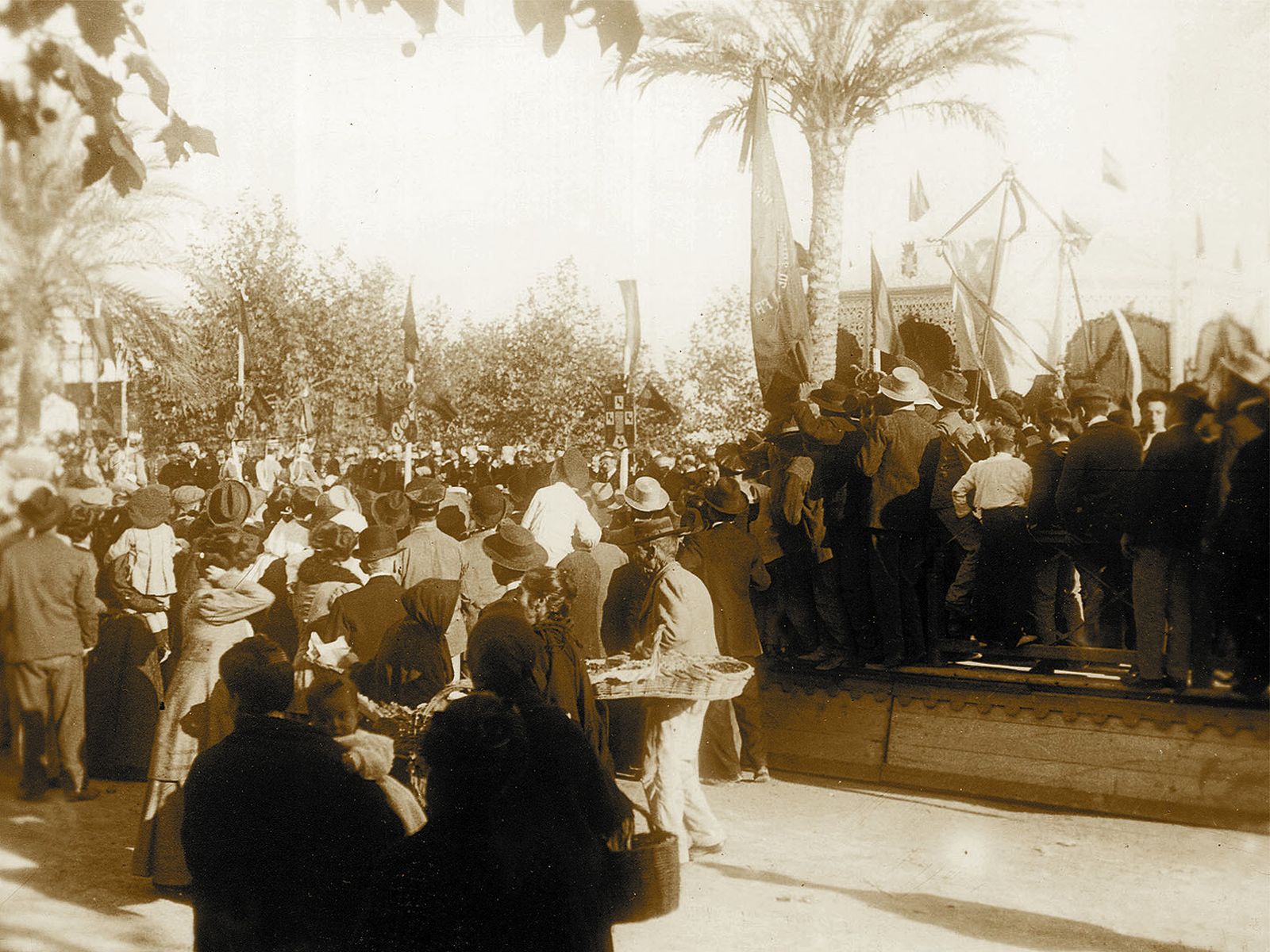 Lleno absoluto en un día cualquiera de Feria de Jerez
