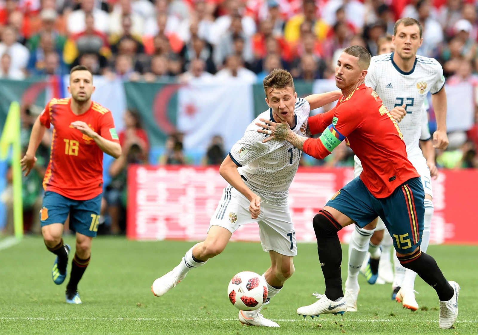 Las imágenes del España-Rusia
