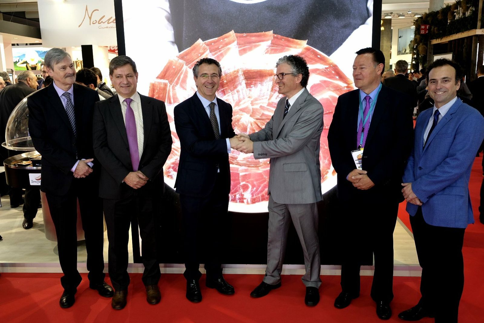 El presidente de Cajamar, Eduardo Baamonde, con Alberto Jiménez (Anice).