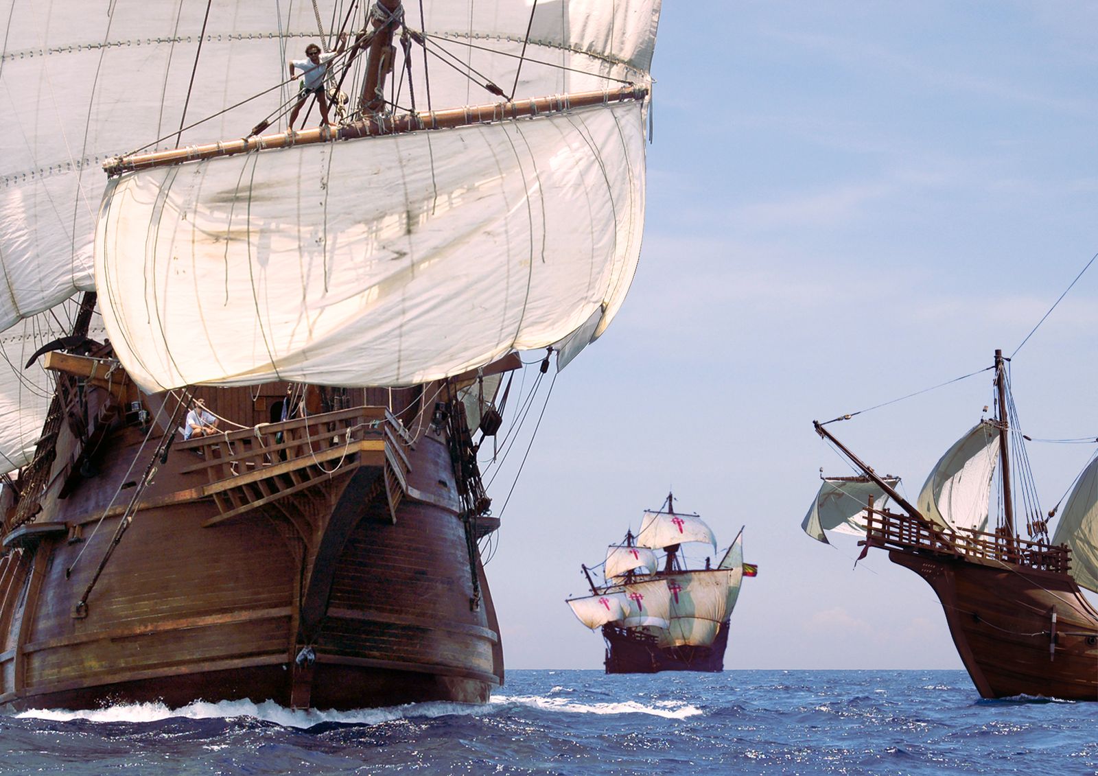 Barcos de la Fundación Nao Victoria.