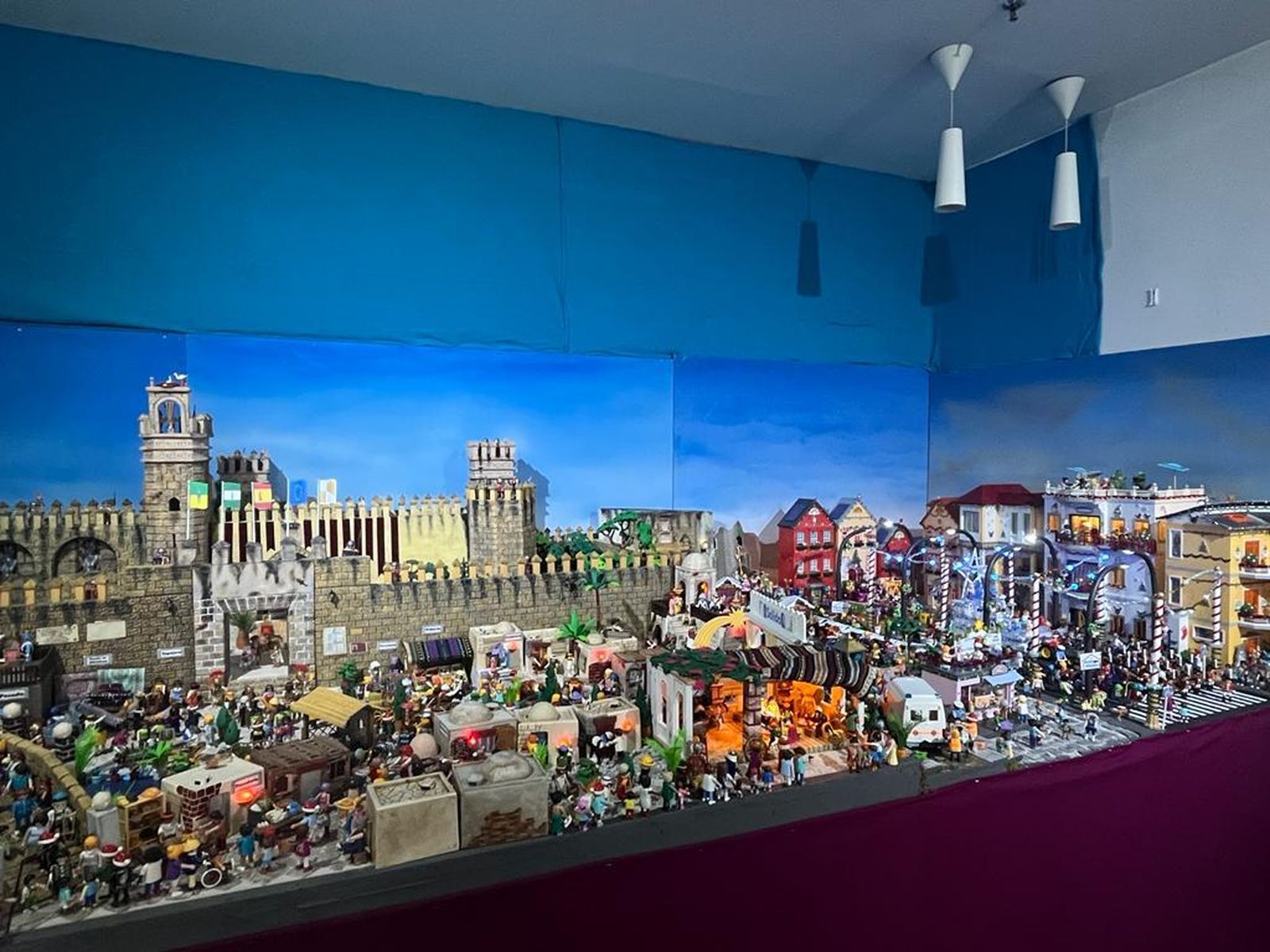 Una imagen del belén de la Asociación de Amigos Portuenses Solidarios.