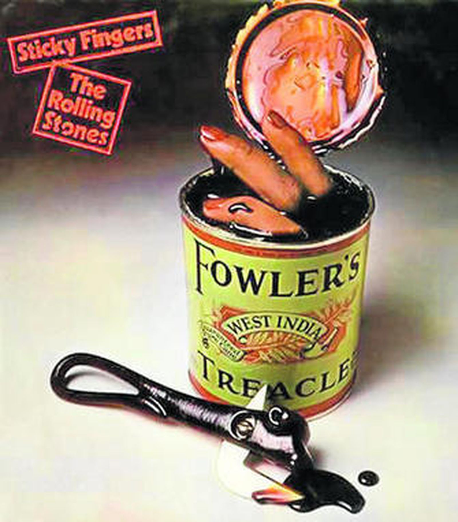 Portada de John Pasche para el 'Sticky Fingers' que se publicó en España.