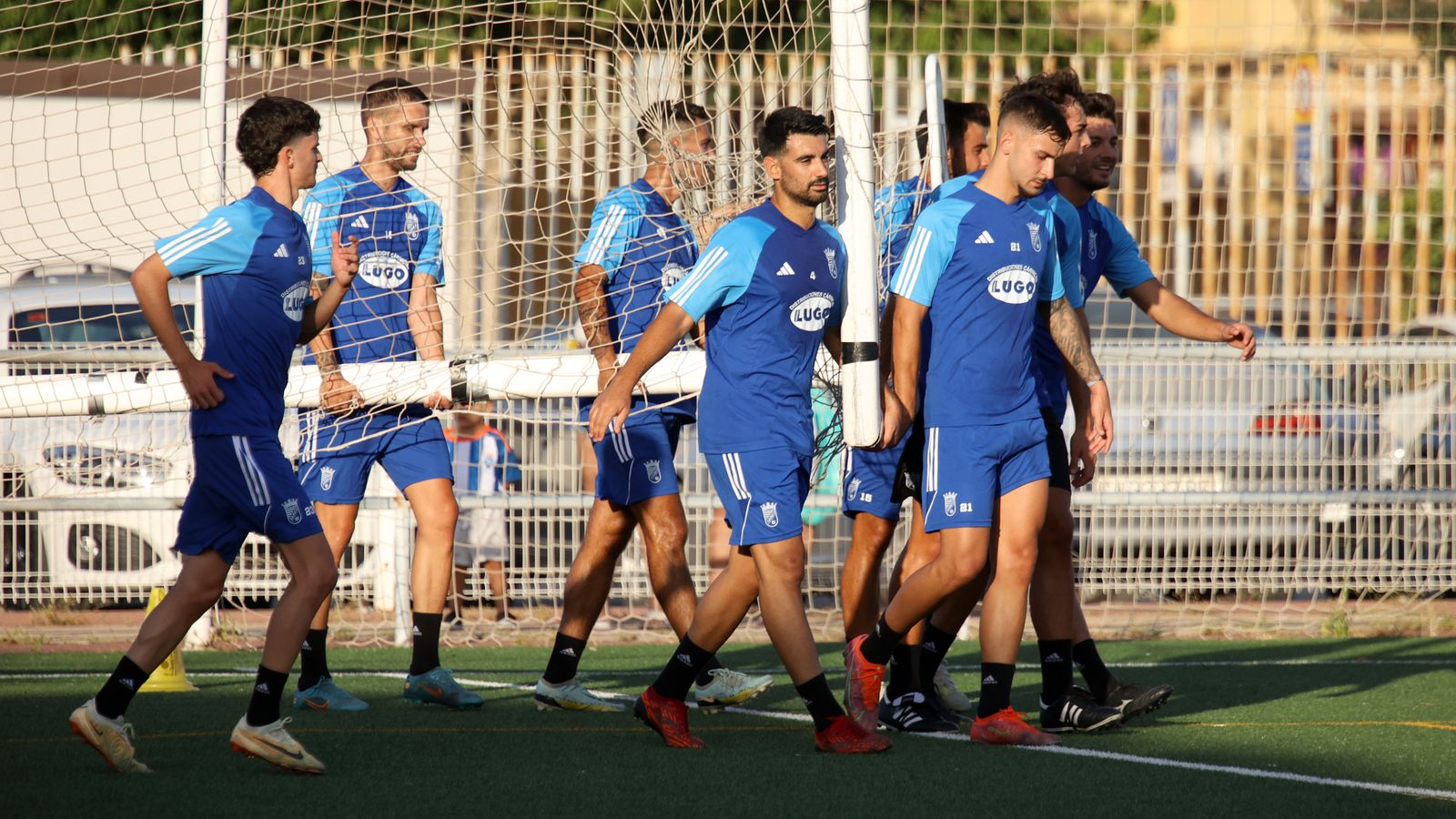 Primer entrenamiento del Xerez CD en el campo de La Granja