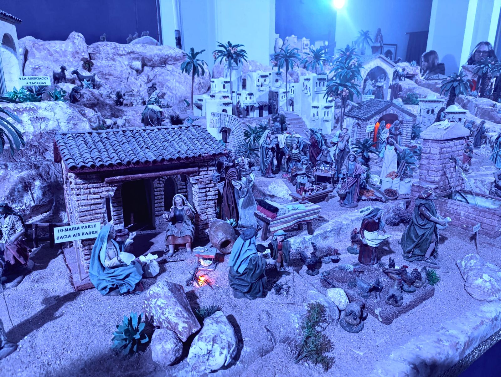 El belén más espectacular de Jaén vuelve con efectos de luz, sonido y tormenta incluida, en imágenes