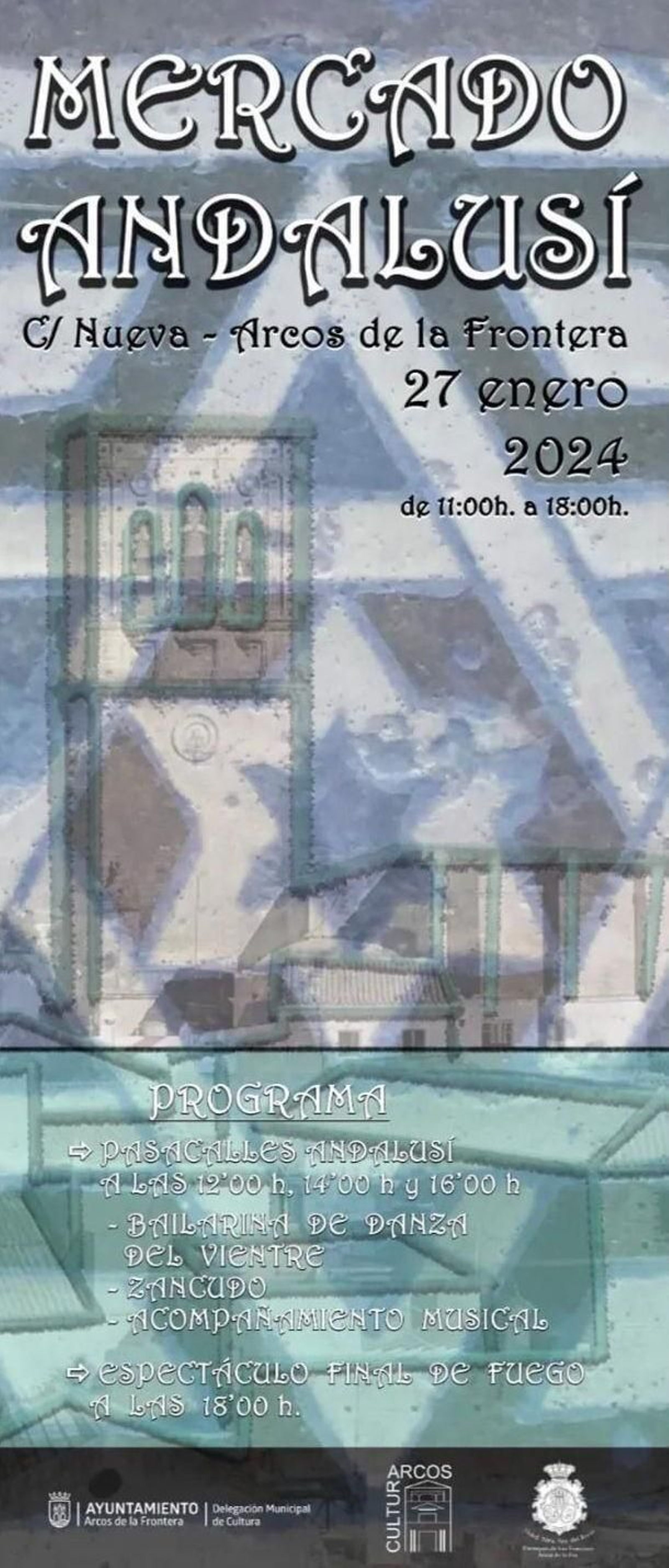 Cartel del Mercado Andalusí 2024 en Arcos.